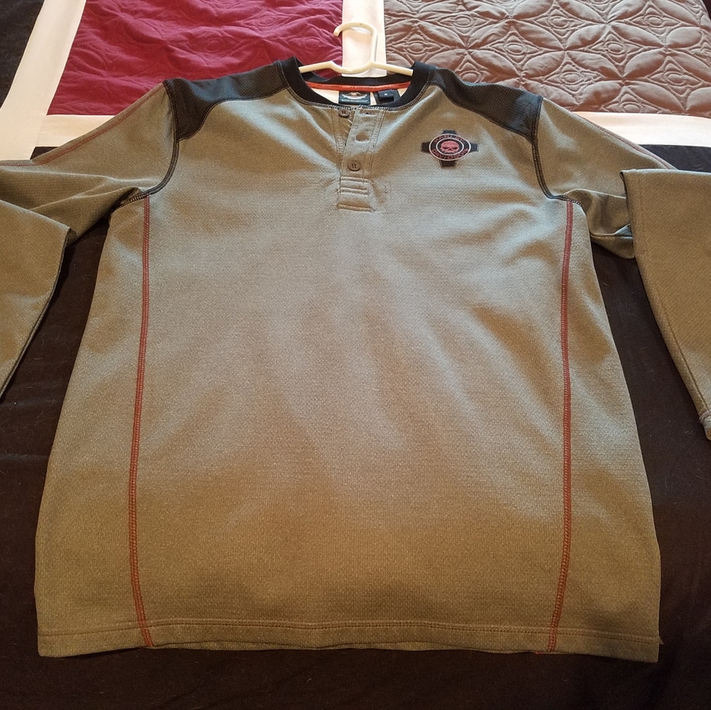 Harley Davidson Long sleeve Henley Shirt